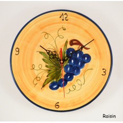 Horloge murale gris et rouge