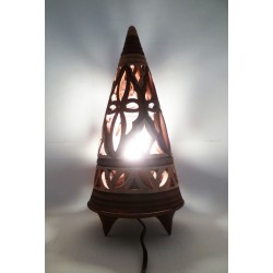 Lampe Pyramide PT Marron