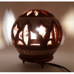 Lampe boule Creme