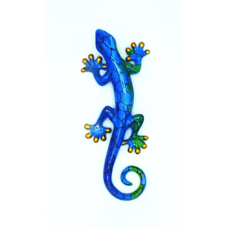 Salamandre décoration résine PM Bleu - Vegasdeco Décoration et poterie